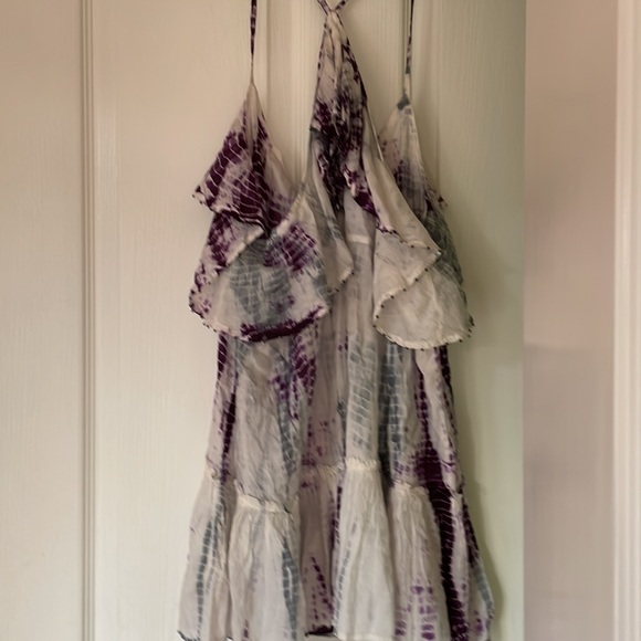 Free People Purple Tie Dye T Strap Back - Picture 7 of 7
